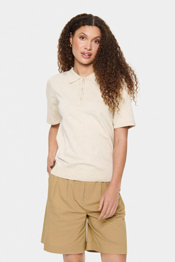 Polo Mila KM Beige