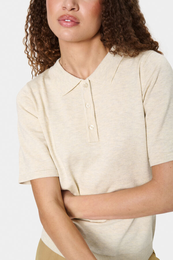 Polo Mila KM Beige