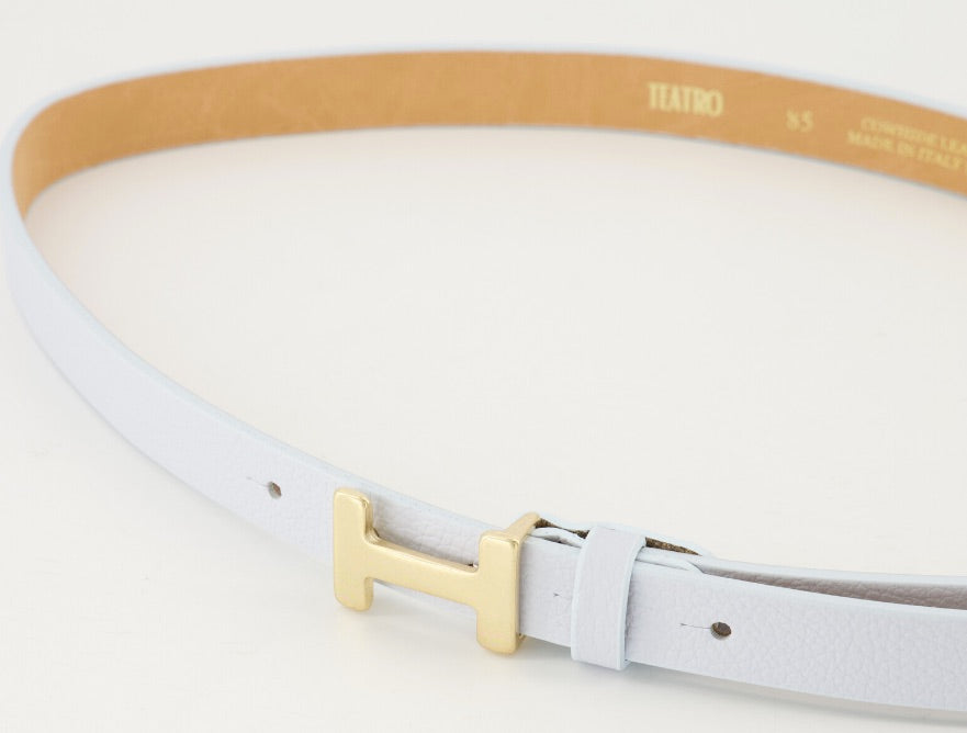 Riem Hera Small. Babyblauw/Goud