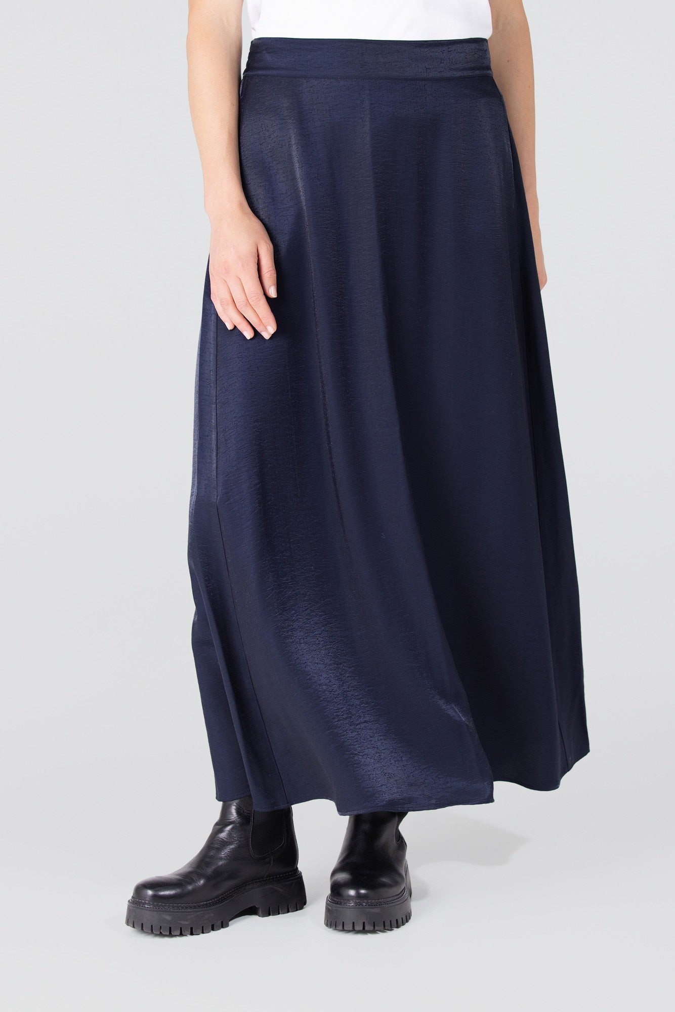 Rok Dahlia Lang Donkerblauw