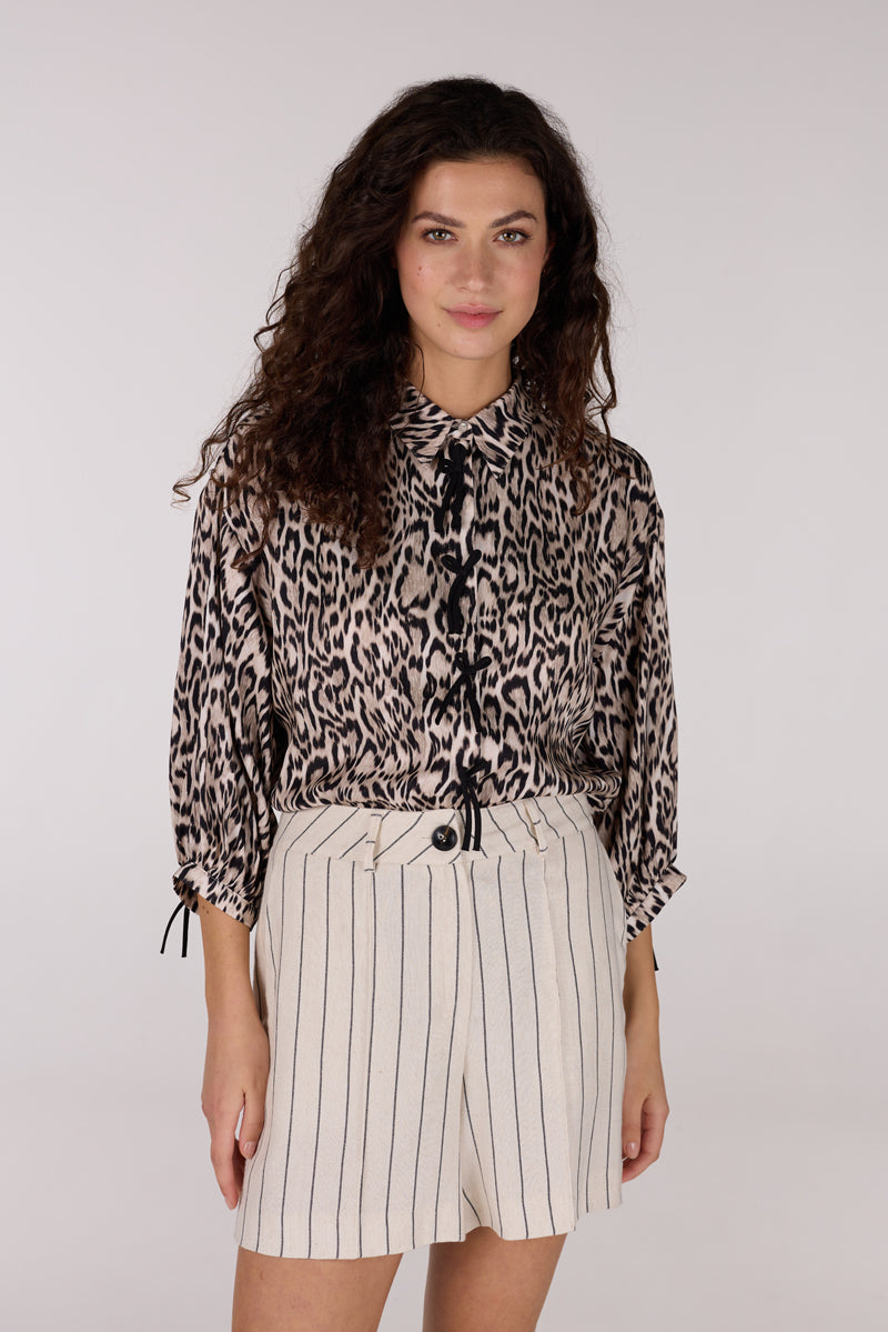 Short Rinske Streep Off White / Zand