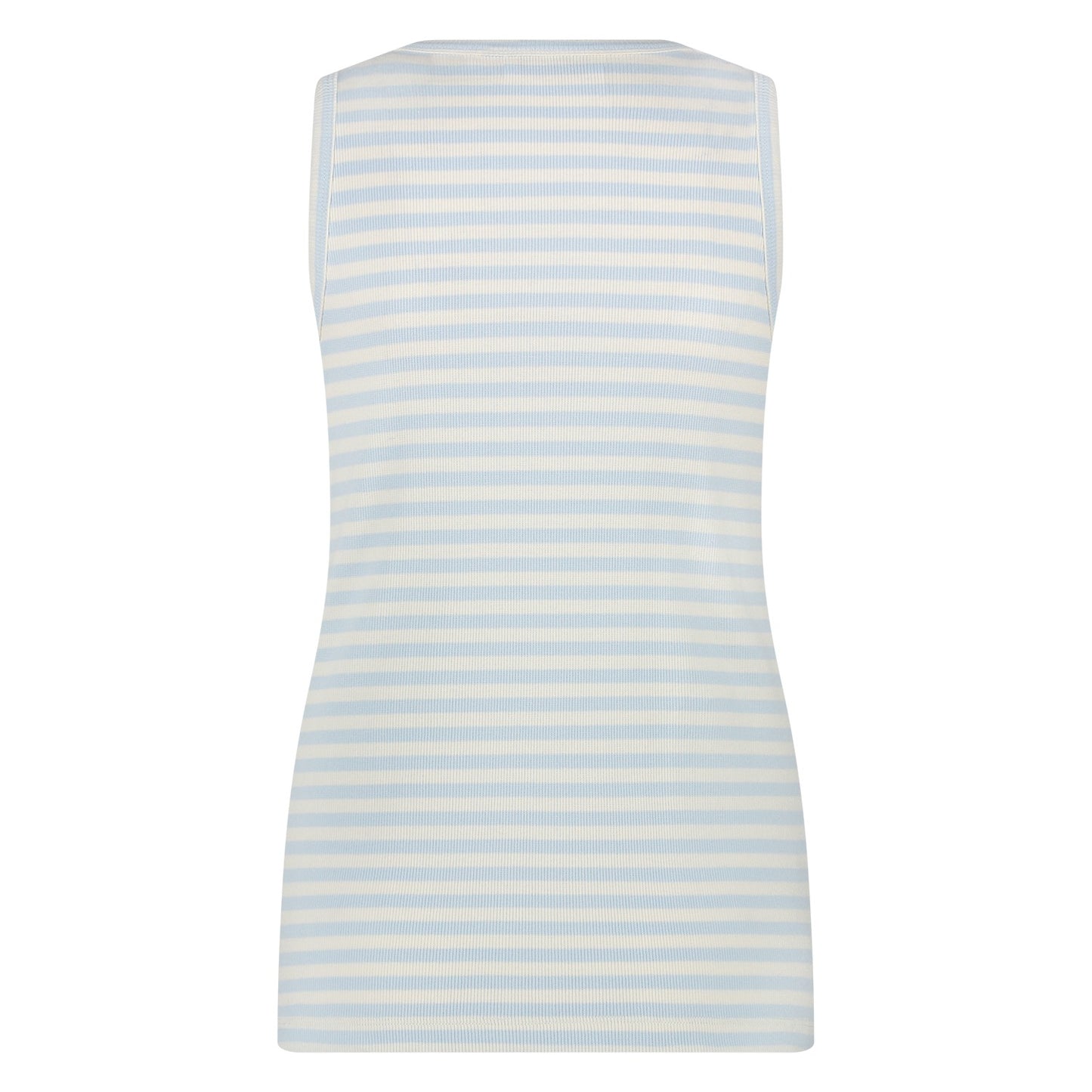 Singlet Stefania Streep Off White / Skyblauw