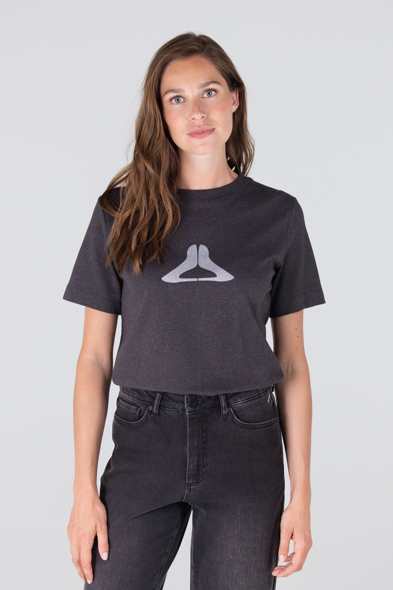 T-Shirt Lola Print Pump Antraciet