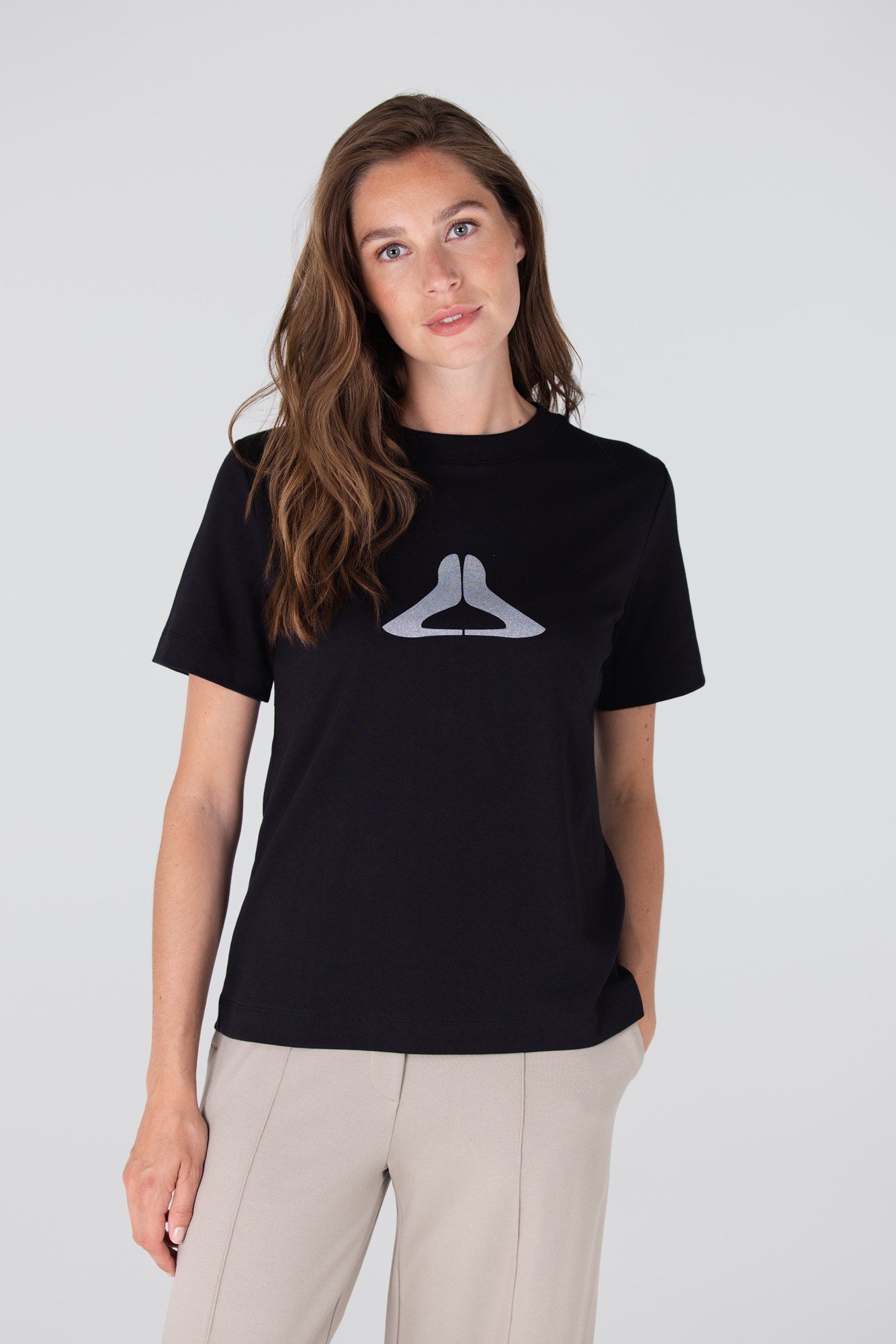 T-Shirt Lola Print Pump Zwart