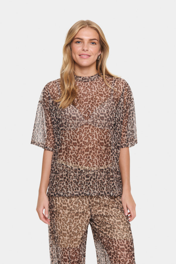 T-Shirt Loreen Mesh Luipaard