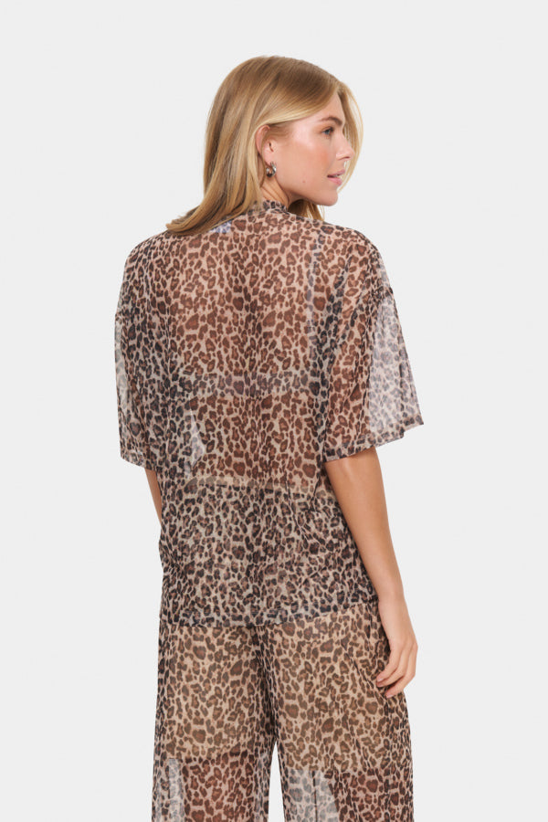 T-Shirt Loreen Mesh Luipaard