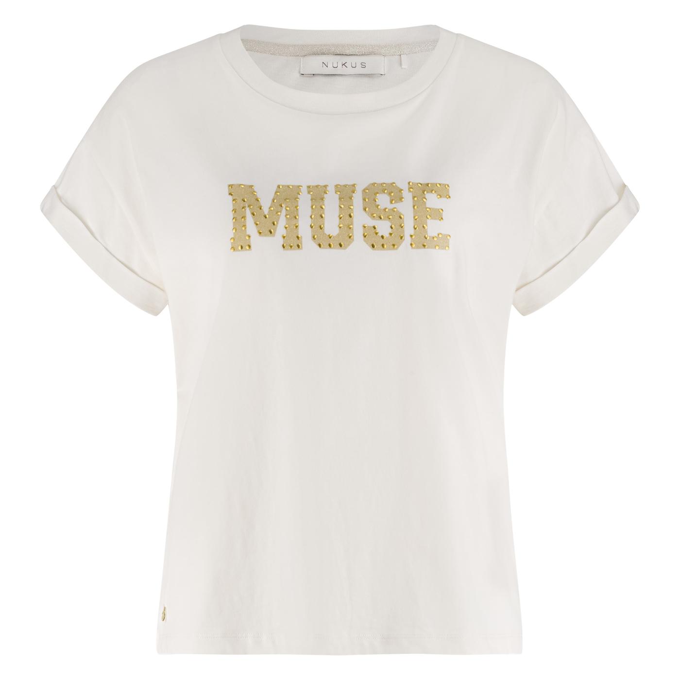 T-Shirt Lou Muse Off White / Gold