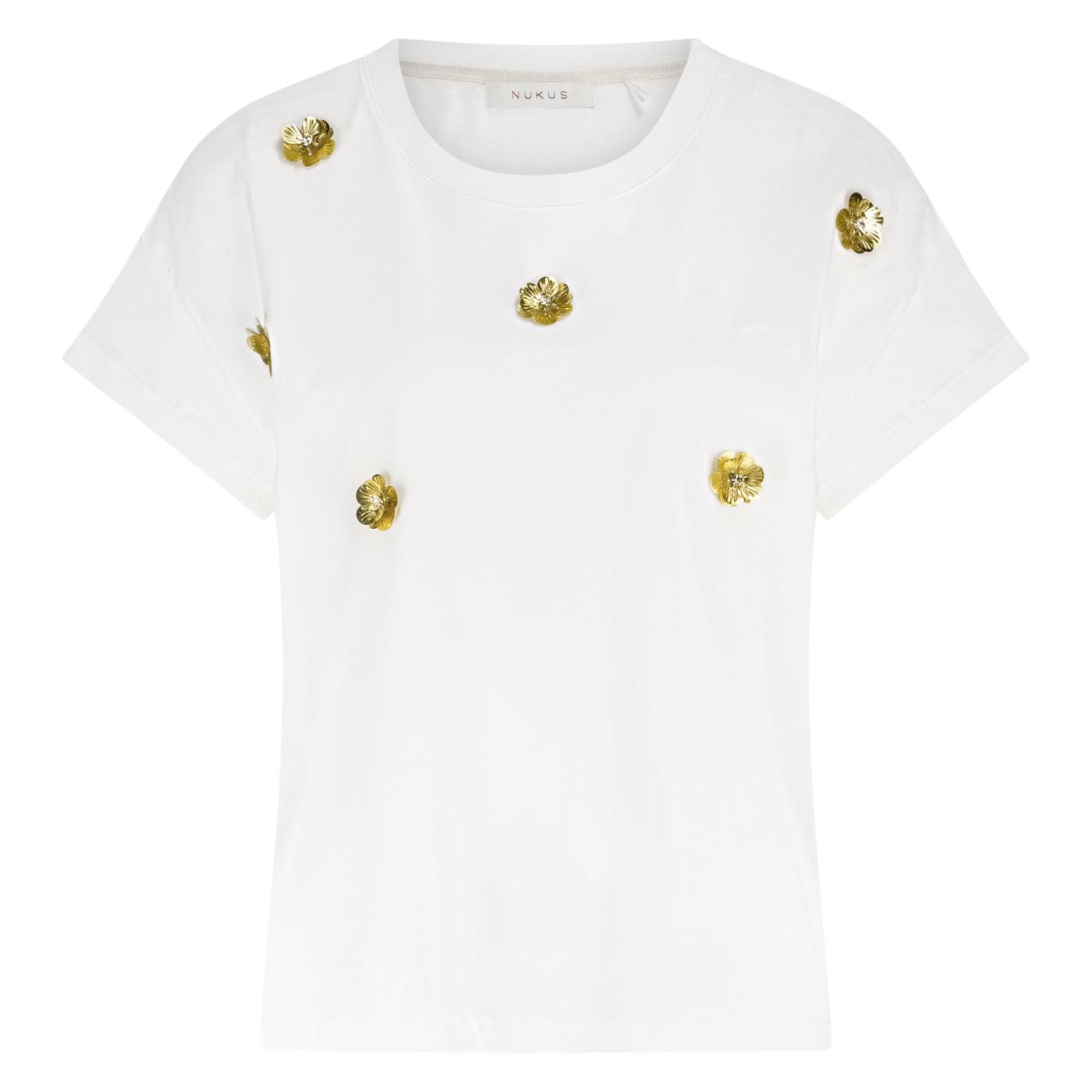 T-Shirt Pearly Bloem Off White