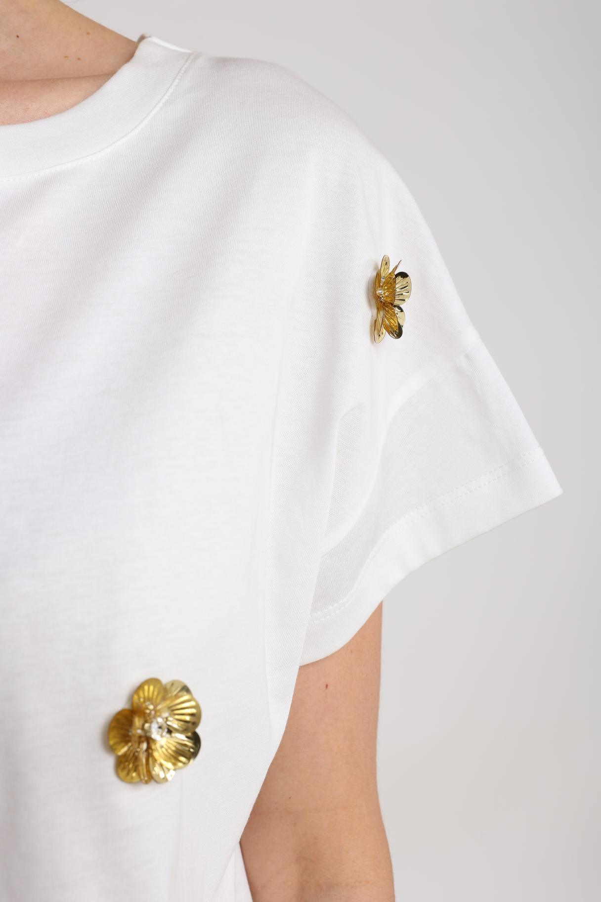 T-Shirt Pearly Bloem Off White
