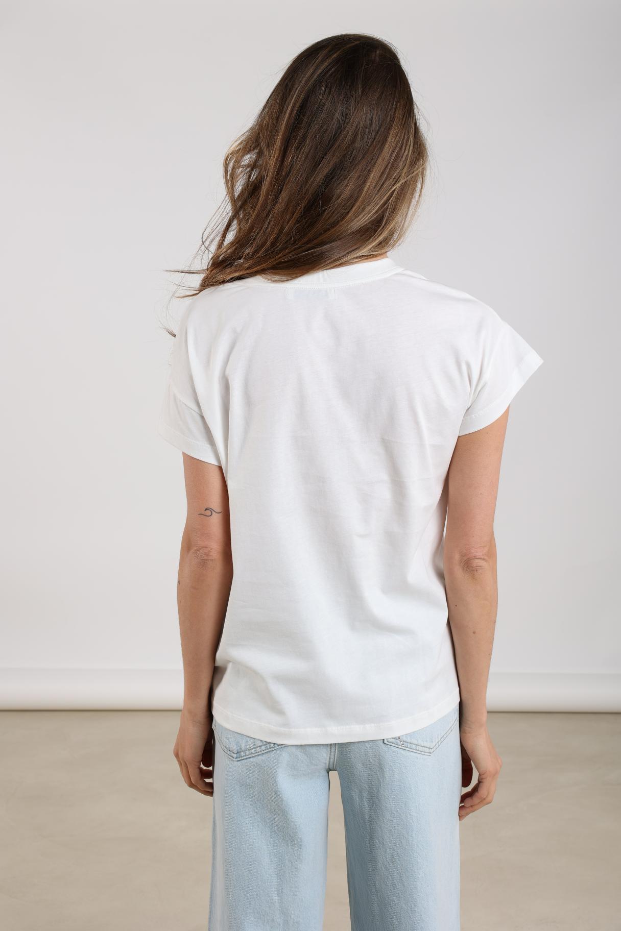 T-Shirt Pearly Bloem Off White