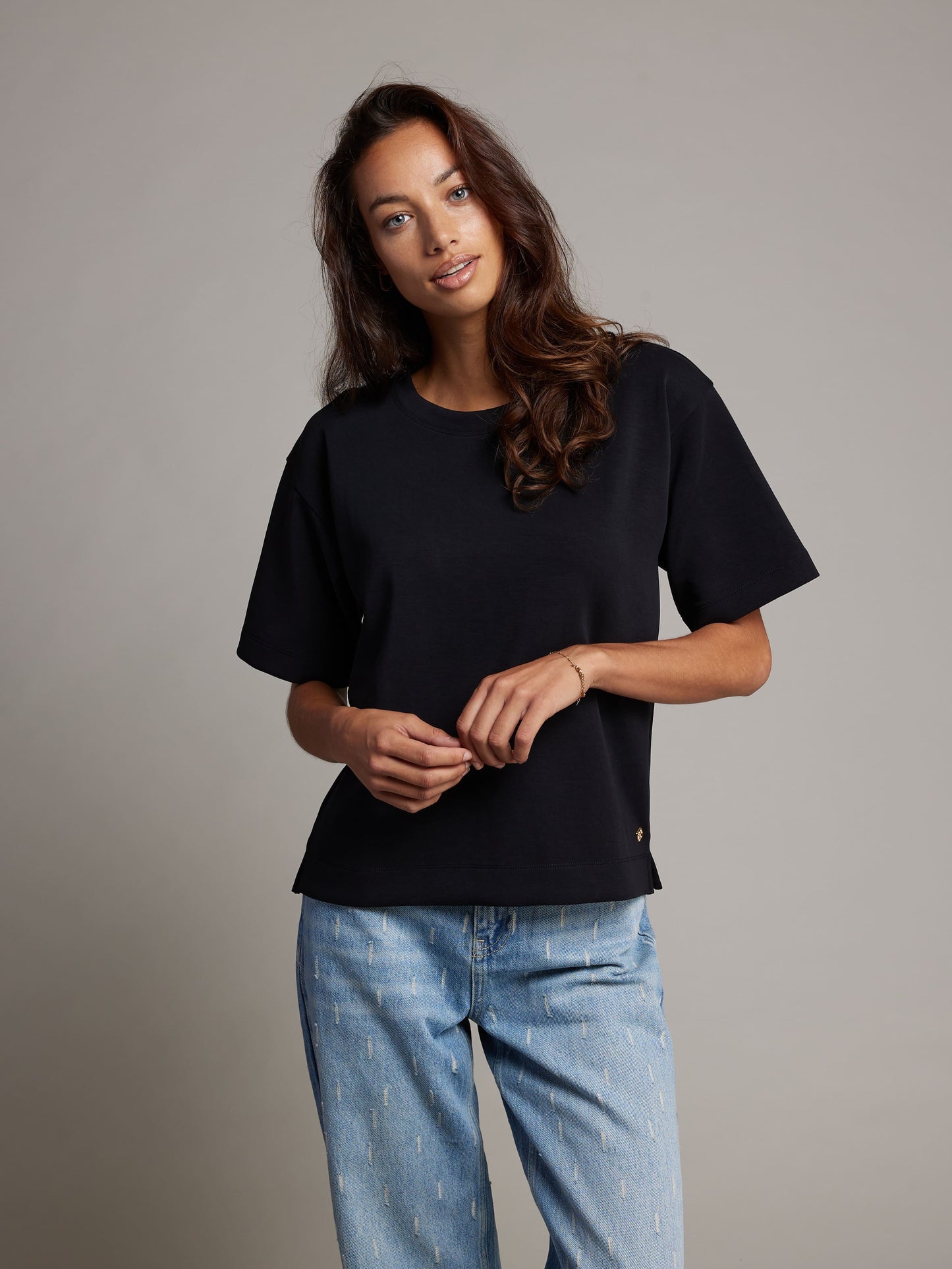 T-shirt Iris Soft RN Zwart