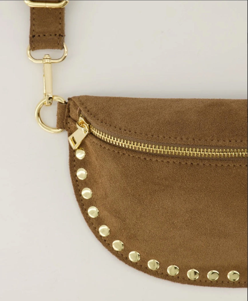 Tas Debby Buidel Studs Taupe