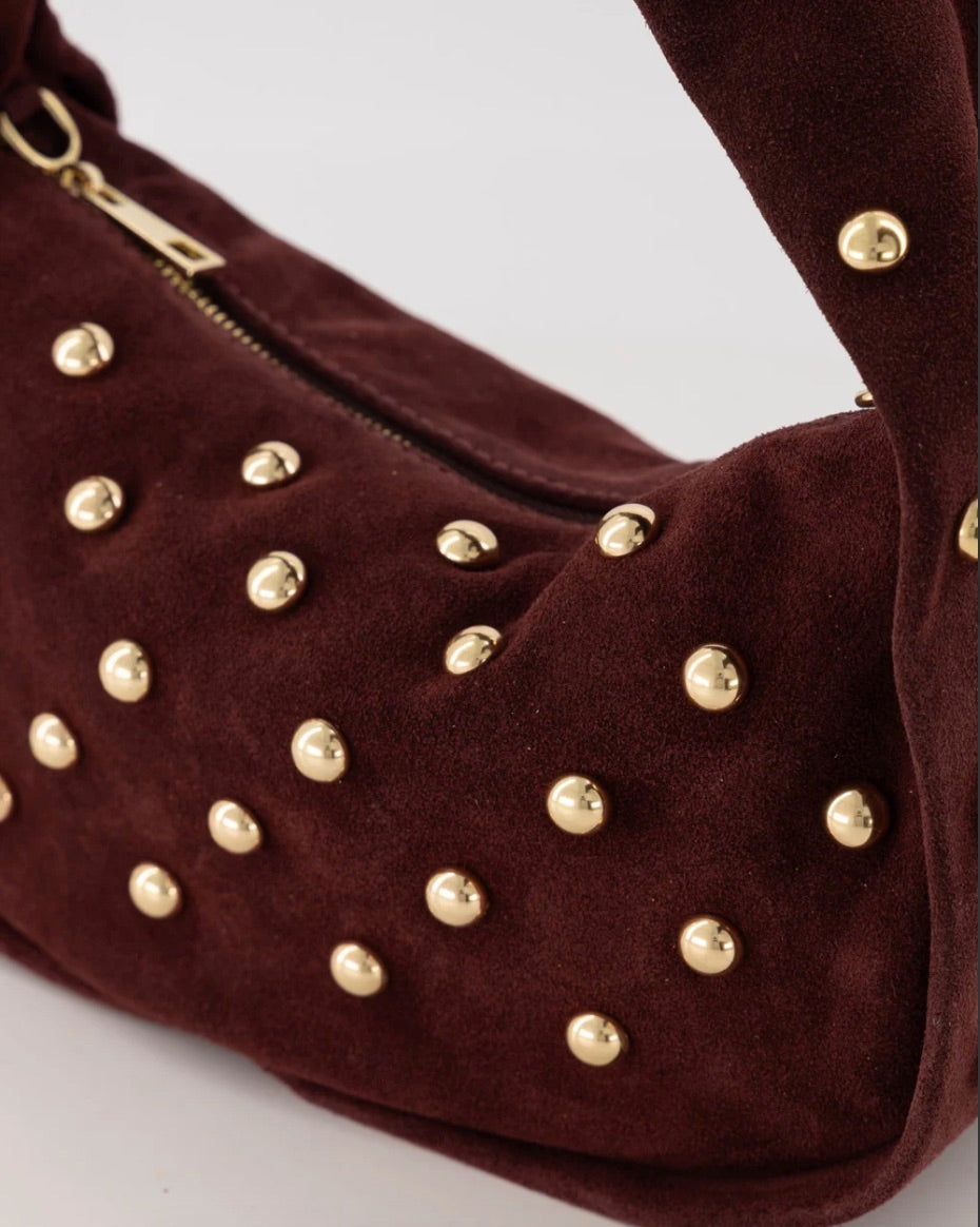 Tas Lottie Studs Bordeaux