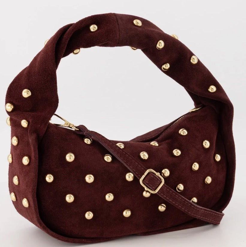 Tas Lottie Studs Bordeaux