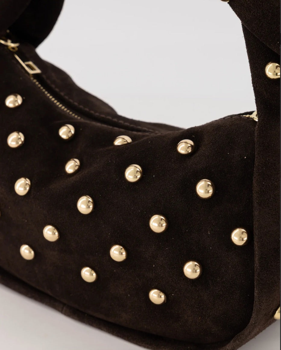 Tas Lottie Studs Donkerbruin