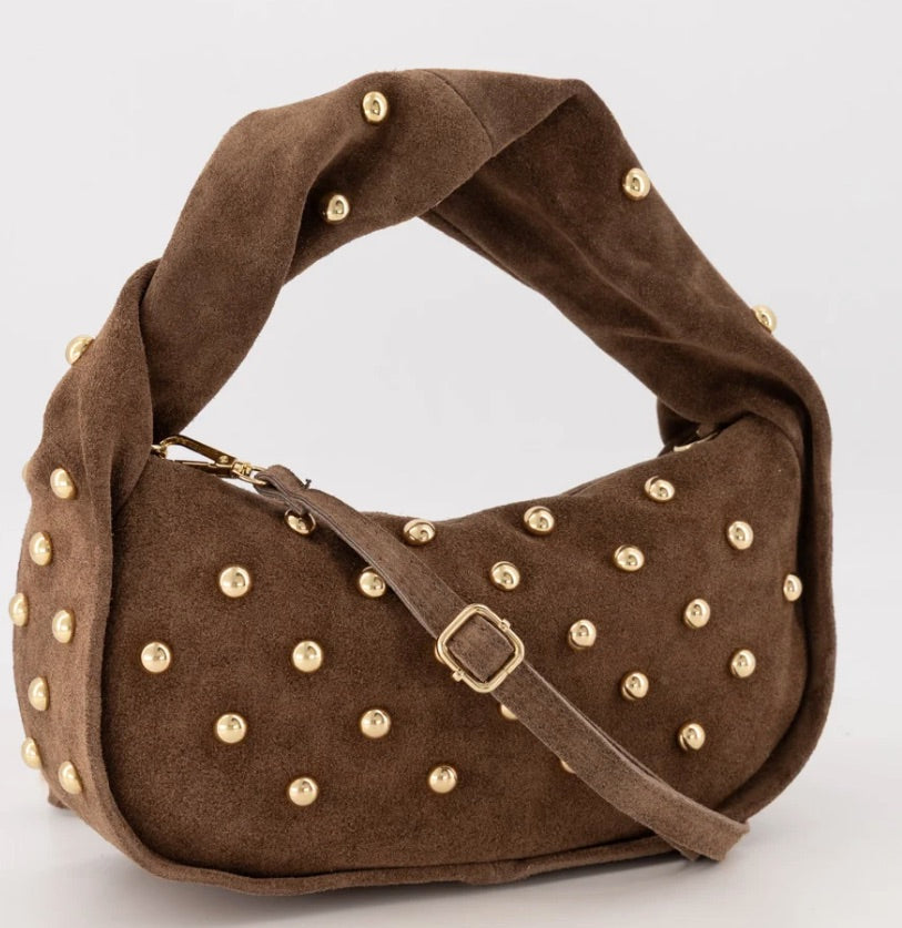 Tas Lottie Studs Taupe