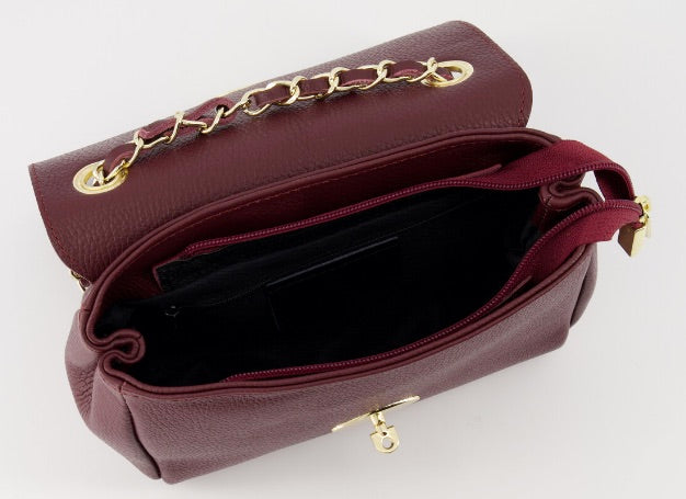 Tas Nina Classic Grain Bordeaux