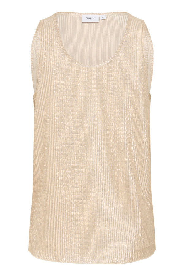 Top Evy Ribbel Glitter Goud