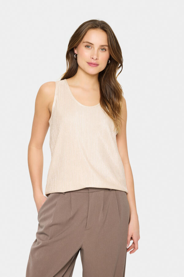 Top Evy Ribbel Glitter Goud