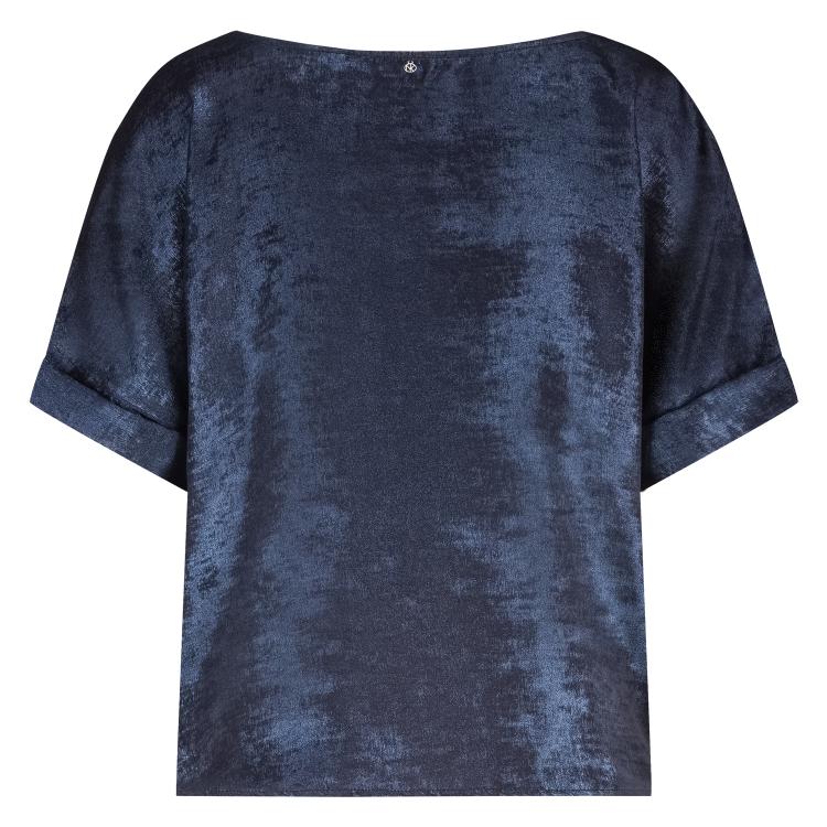 Top Irene Shiny Donkerblauw