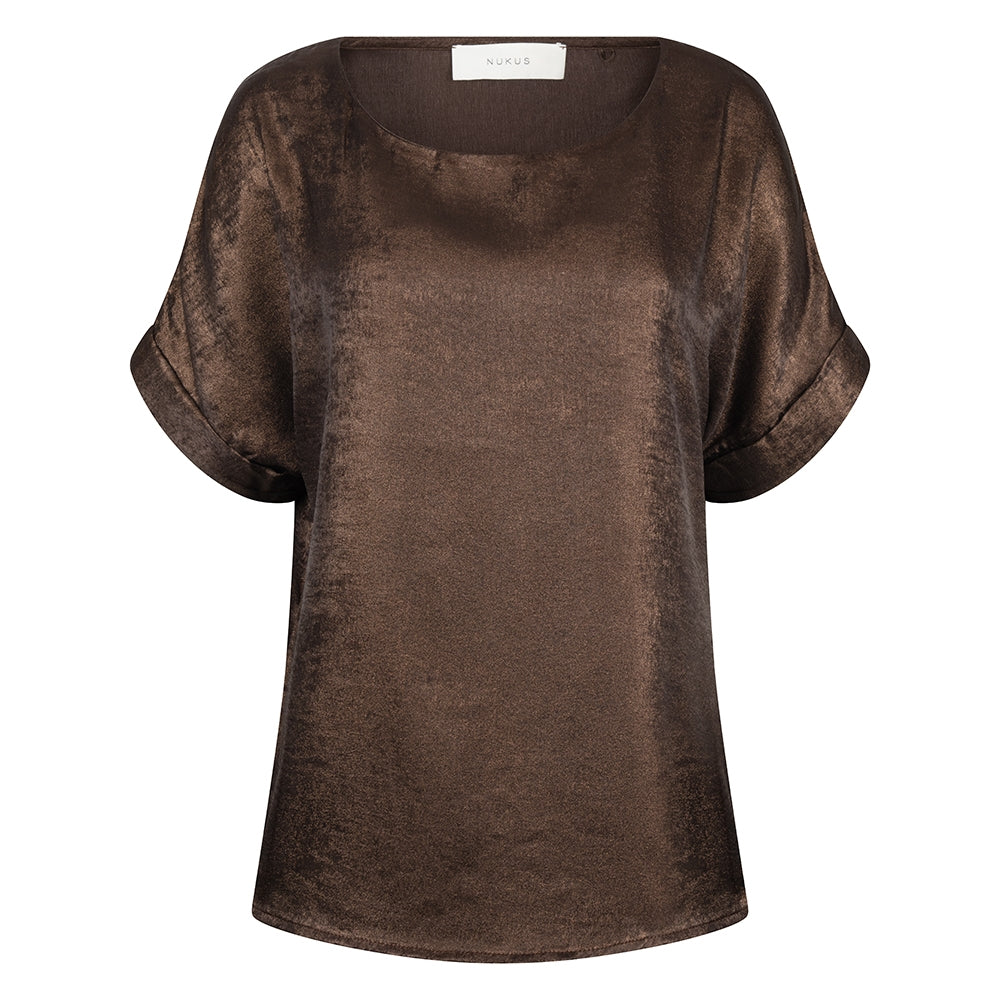 Top Irene Shiny Donkerbruin