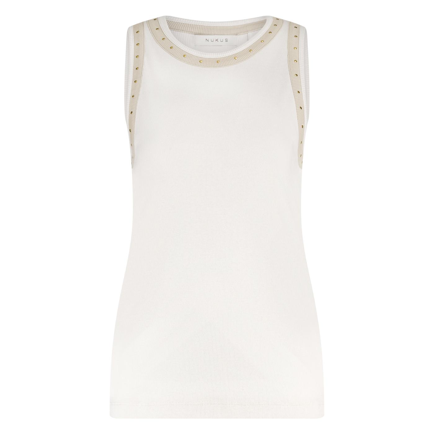 Top Nice Singlet Studs Off White