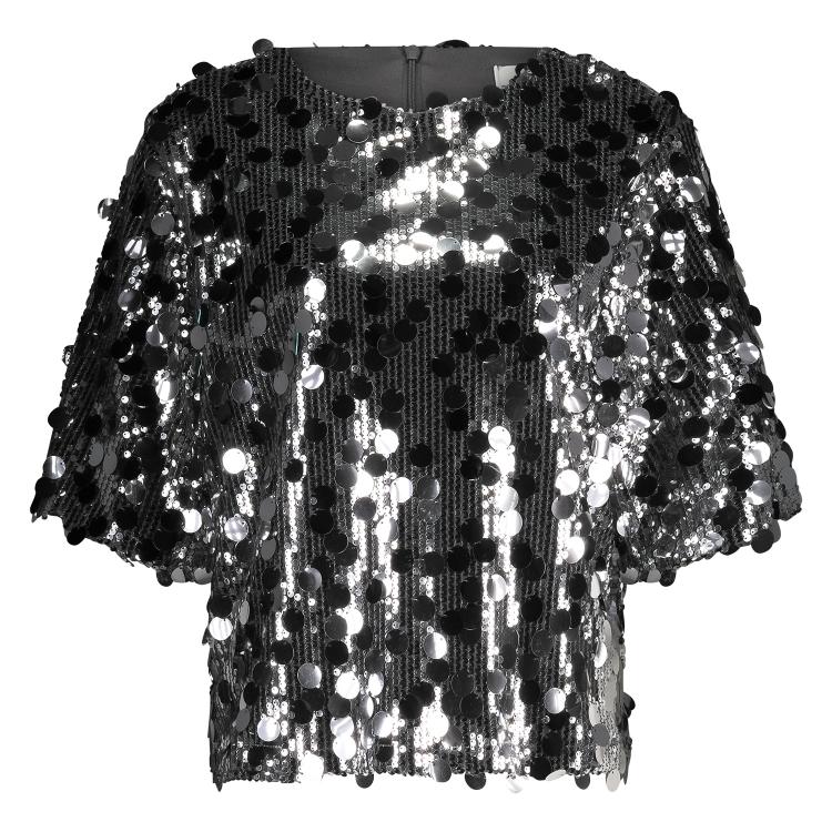 Top Yara Paillet Zilver
