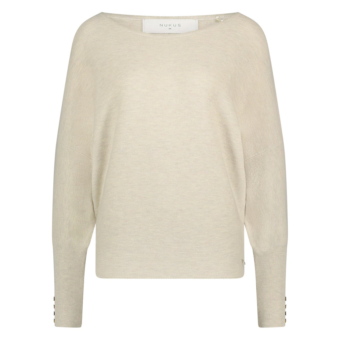 Trui Batwing Plain Zand