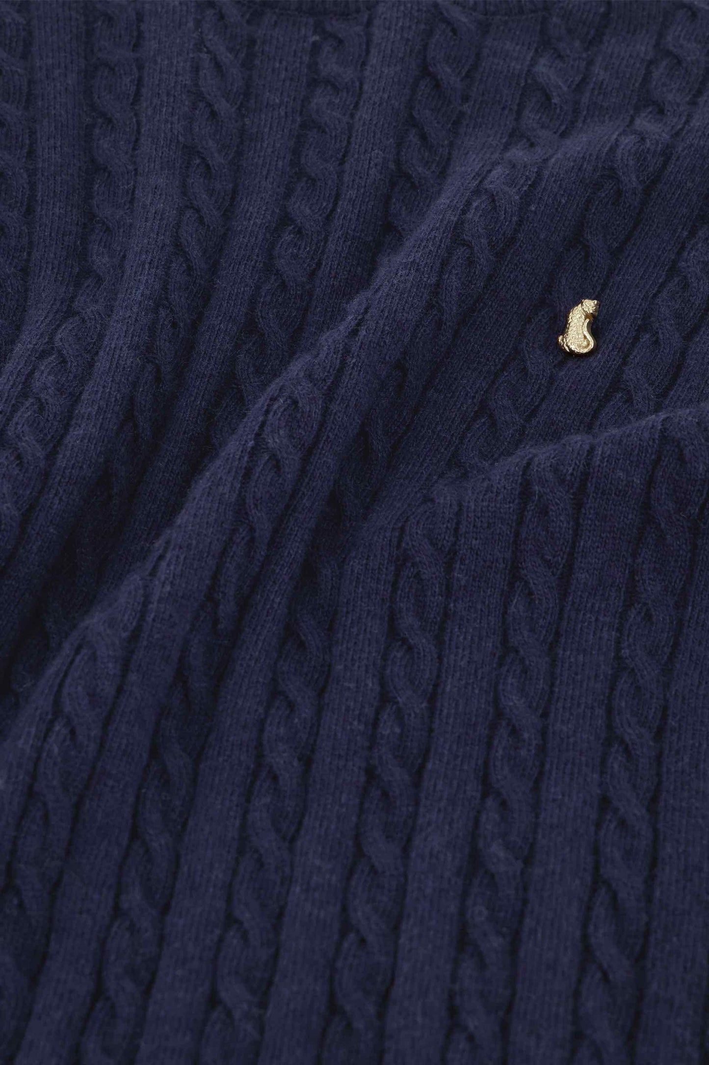Trui Charlotta Kabel Donkerblauw