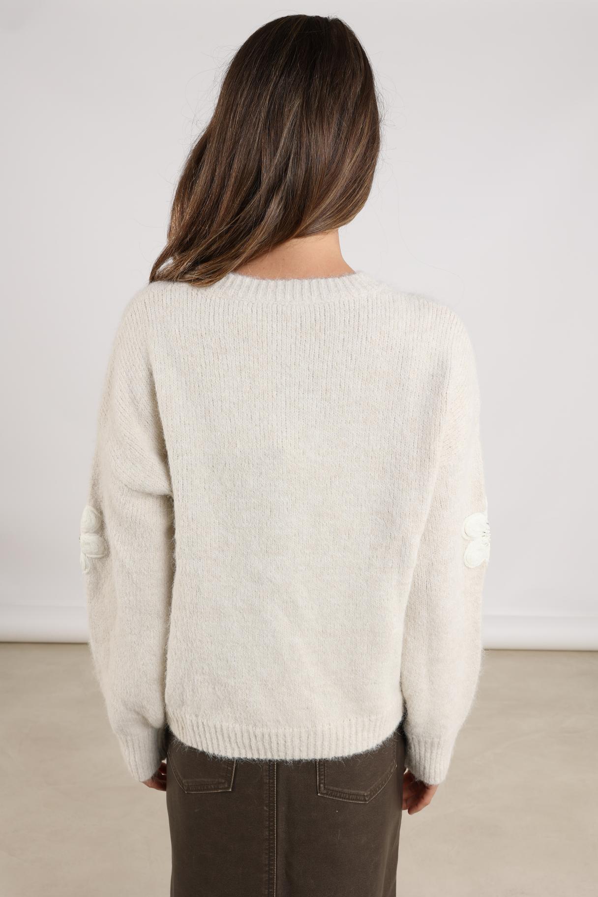 Trui Chiaca Bloemen Off White