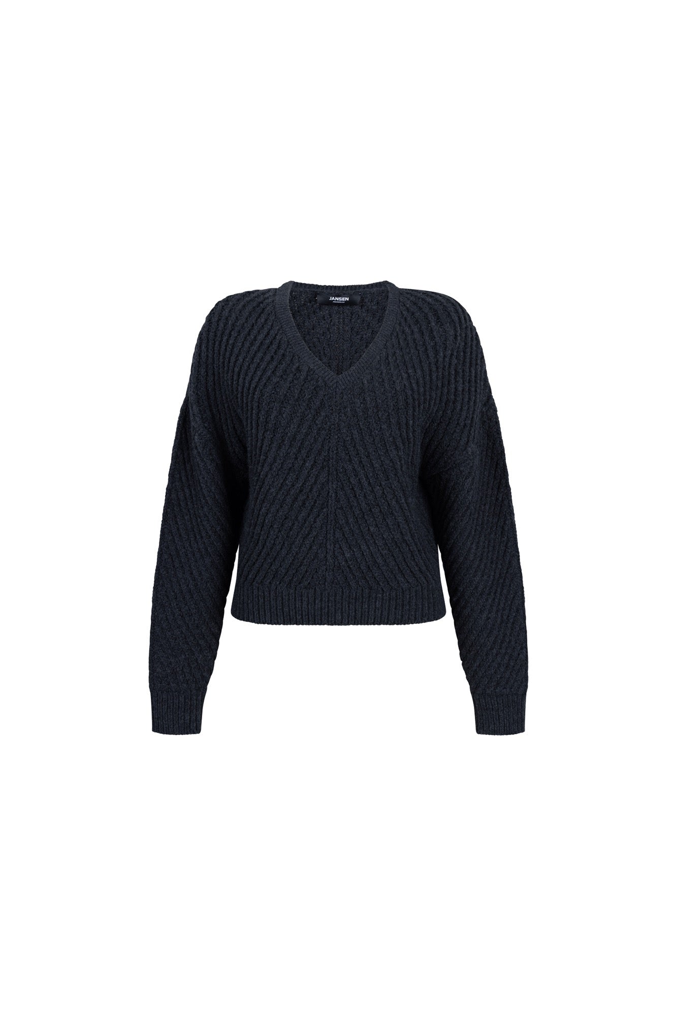 Trui Dawn V-Neck Grof Antraciet