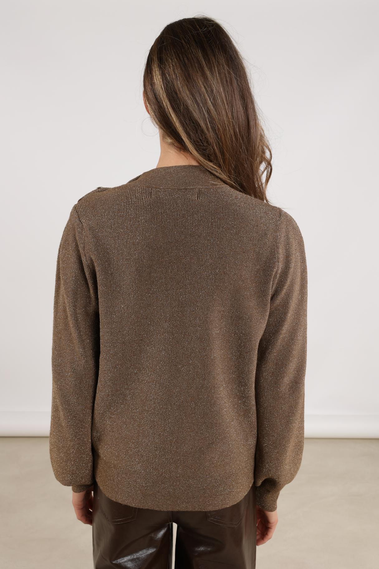 Trui Daytona Lurex Taupe