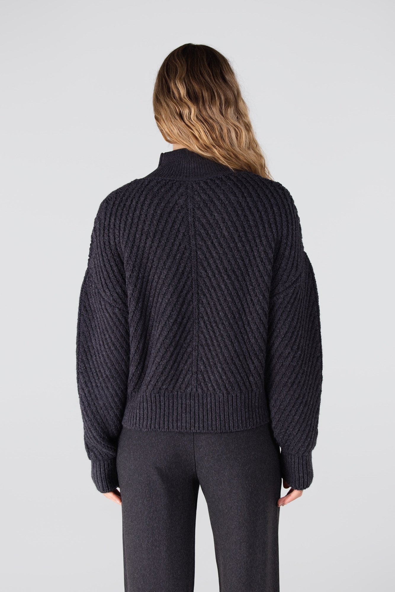 Trui Doutzen Turtle Grof Antraciet