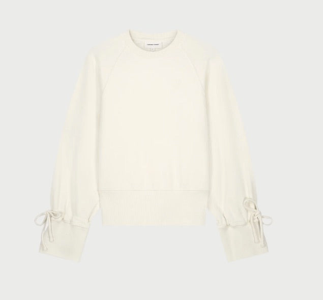 Trui Janet Strikmouw Cream White