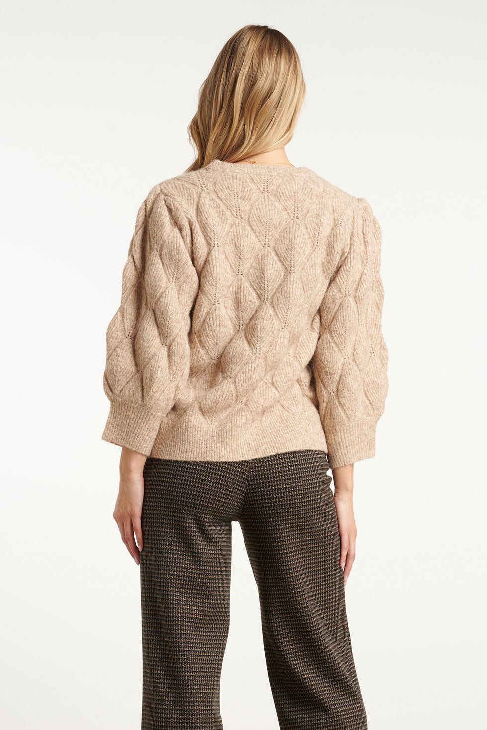 Trui Kabel Pofmouw Camel