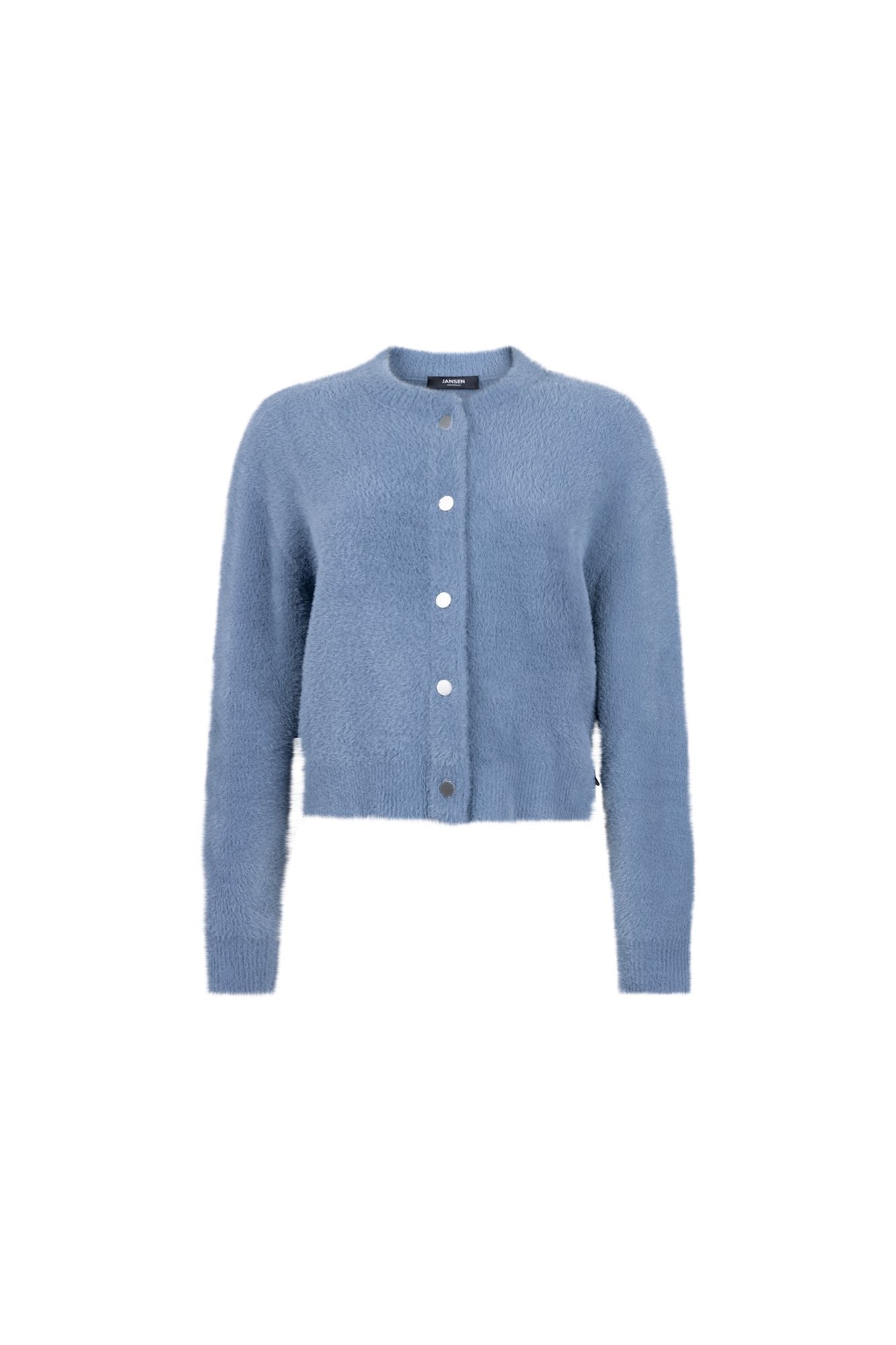 Vest Cloe Knopen Blauw Grijs