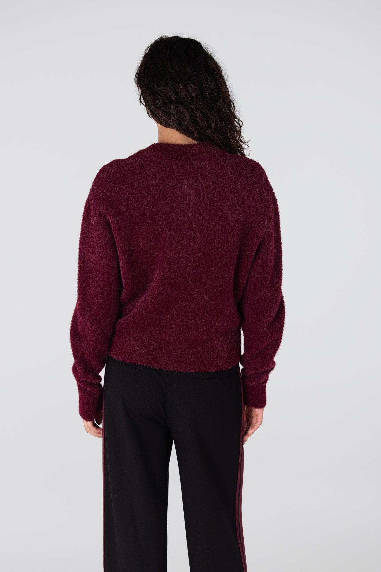 Vest Cloe Knopen Bordeaux