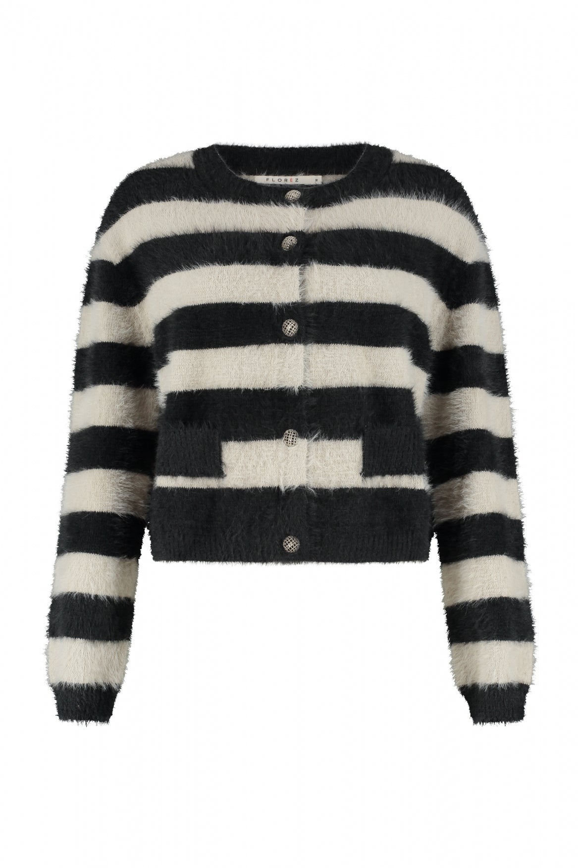 Vest Hazel Striped Zwart / Ecru