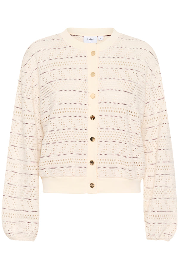 Vest Layca Opengewerkt. Creme