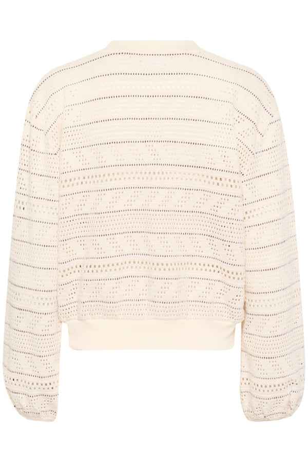 Vest Layca Opengewerkt. Creme