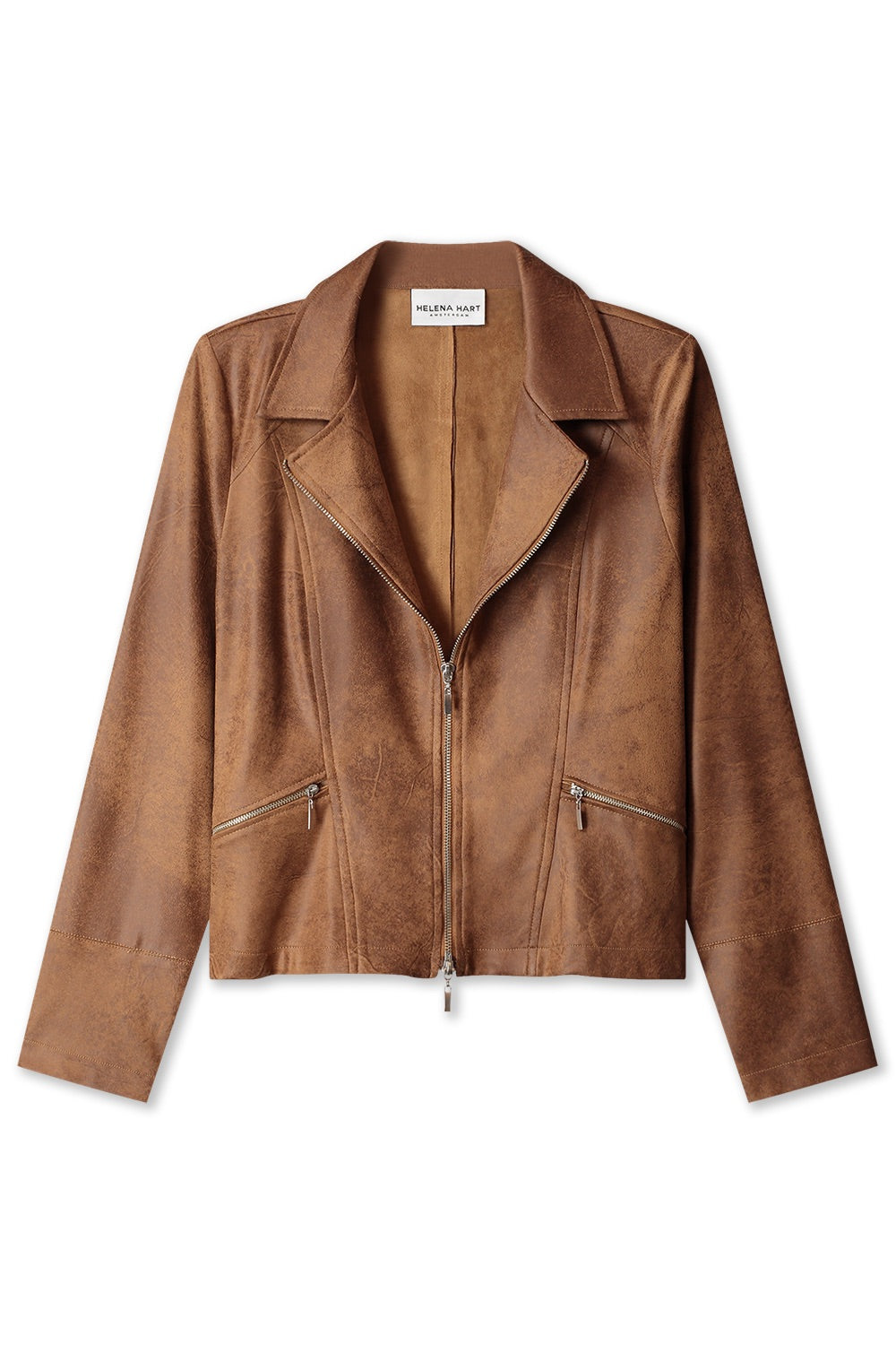 Zipper Biker Camel