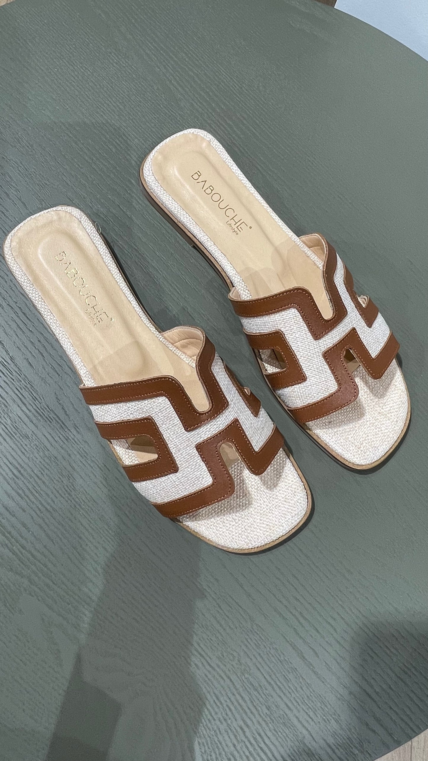 Sandaal Elly Cognac/Beige