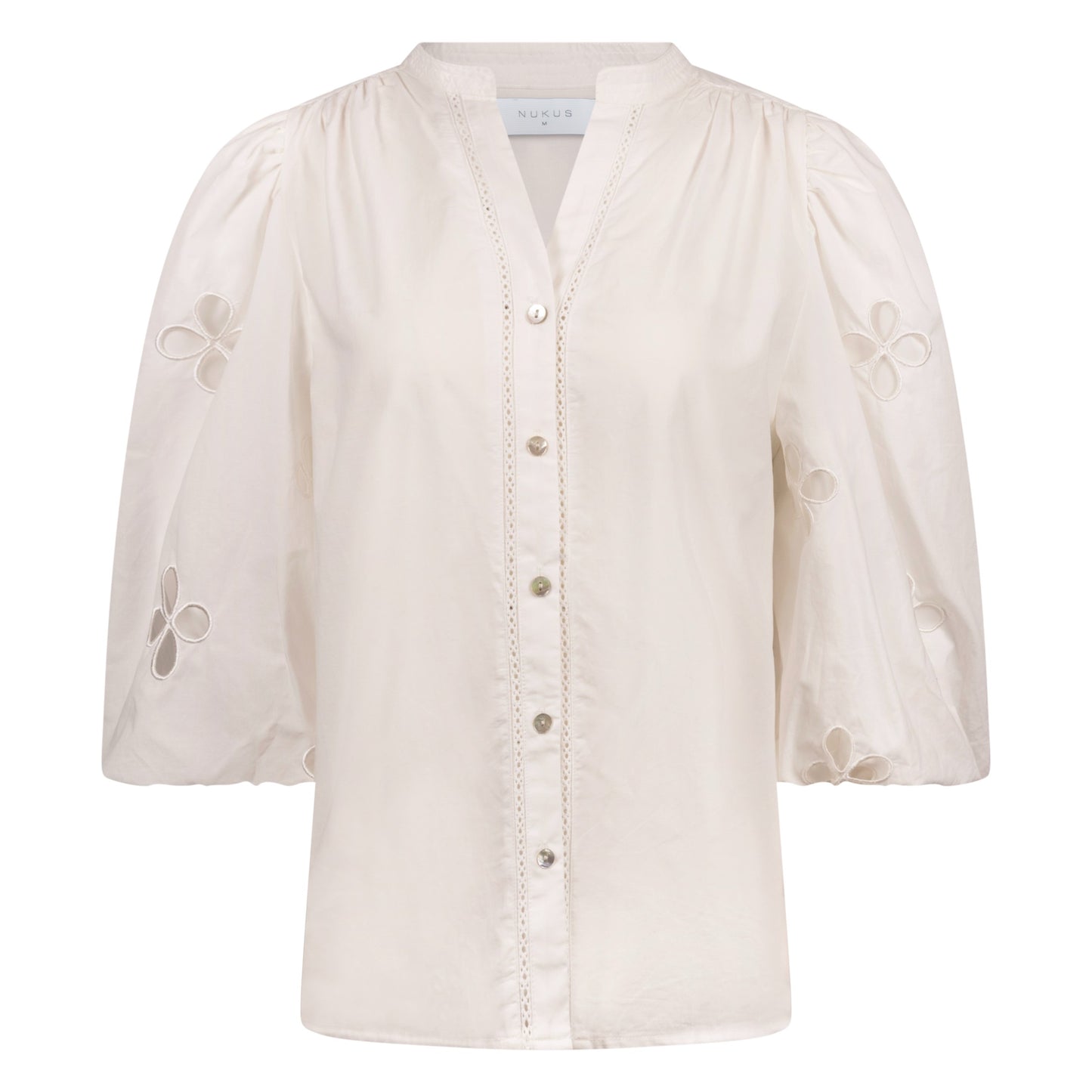Blouse Rosie Pofmouw Embroidery Bloem Off White