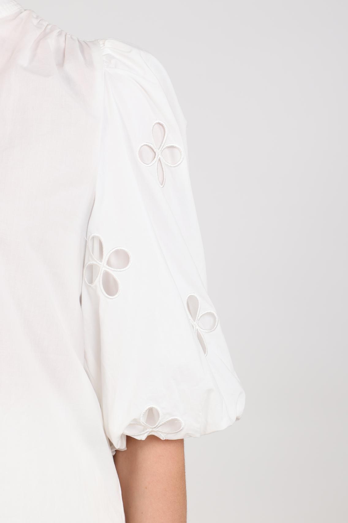 Blouse Rosie Pofmouw Embroidery Bloem Off White