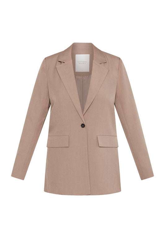Blazer Viksa Midi 1knoop Zand