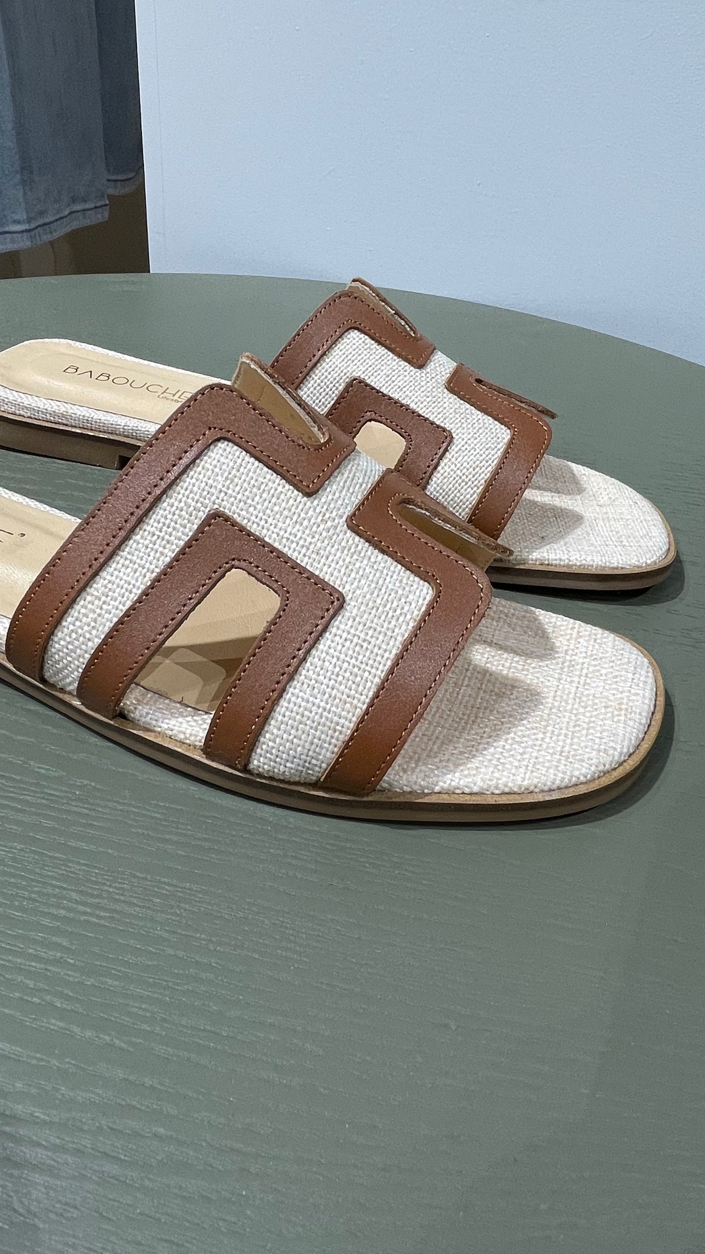 Sandaal Elly Cognac/Beige