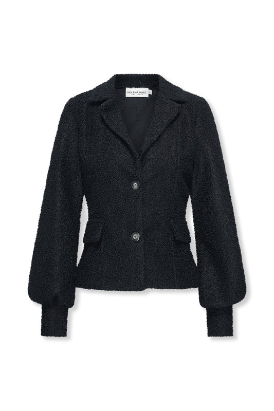 Blazer Lorie Frotte Zwart