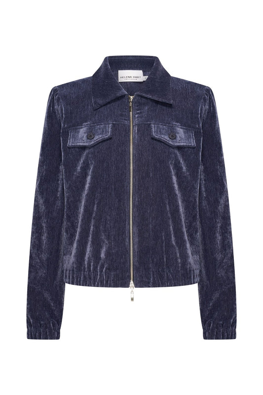 Blazer Riga Chenille Blauw