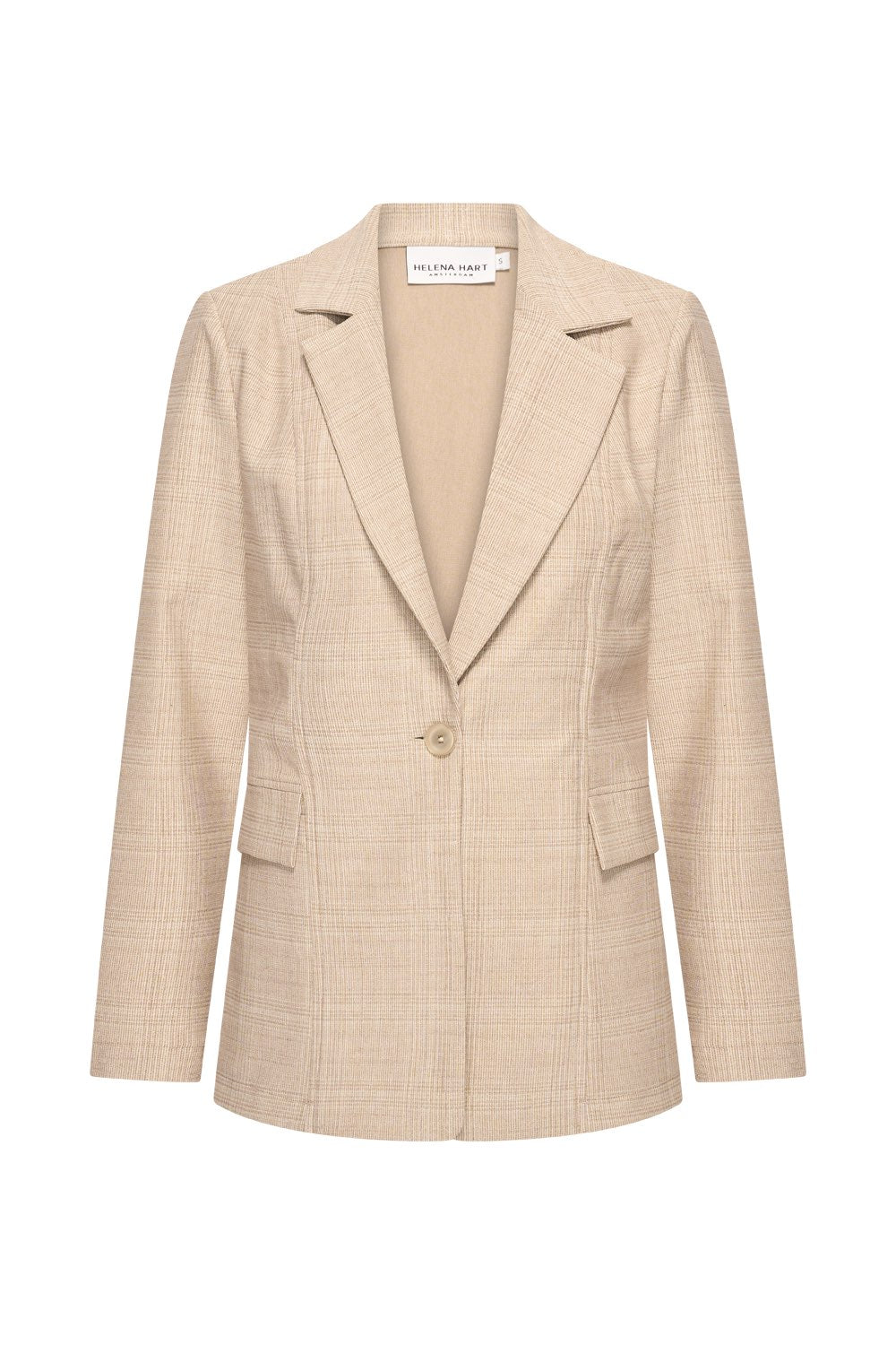 Blazer Ziggy Ruit Lurex Zand