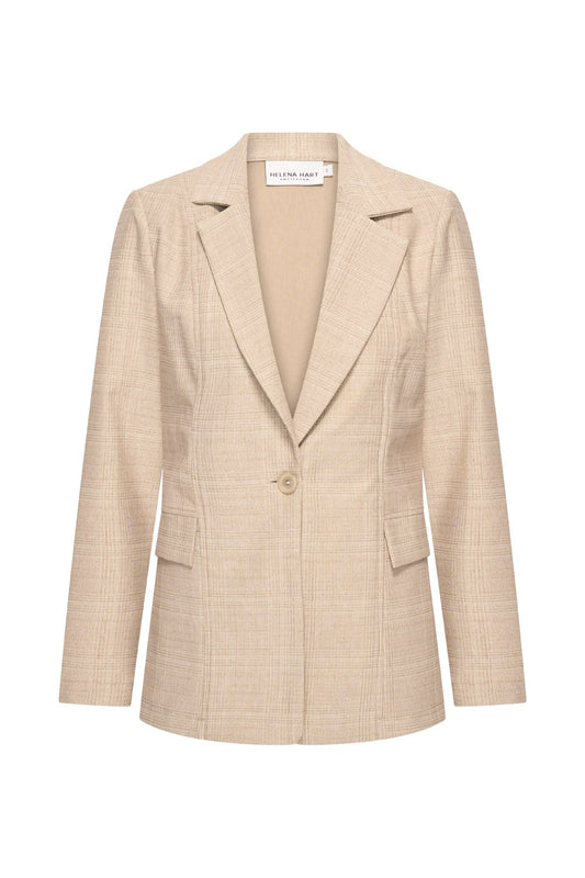 Blazer Ziggy Ruit Lurex Zand